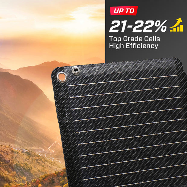 100W SOLAR PANEL PORTABLE CHARGER JUMPS POWER