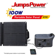 100W SOLAR PANEL PORTABLE CHARGER JUMPS POWER