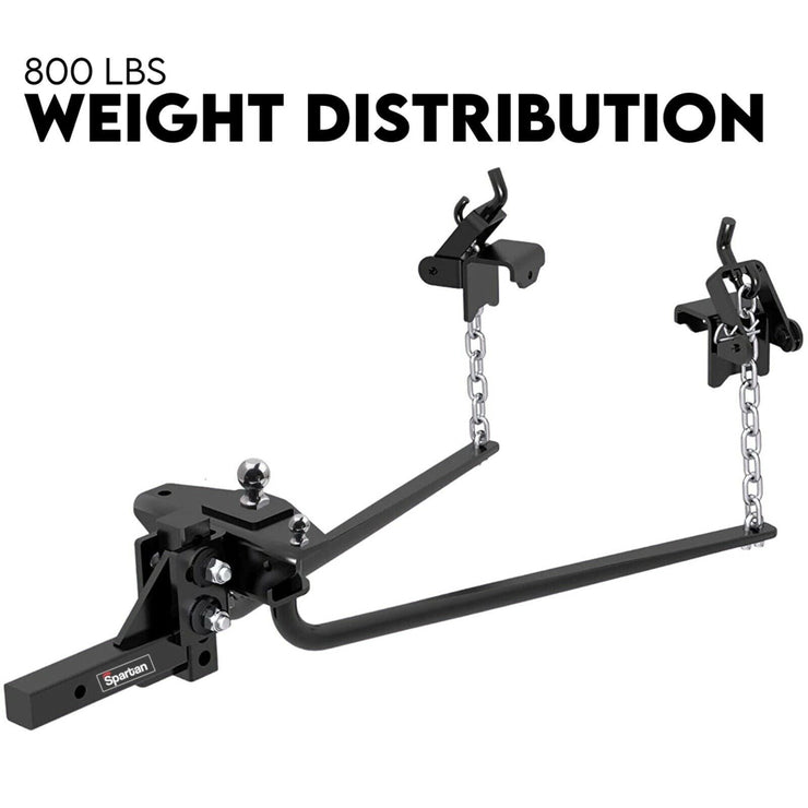 HEAVY - DUTY CARAVAN WEIGHT DISTRIBUTION HITCH ANTI SWAY BARS - 800LBS - NickAlly