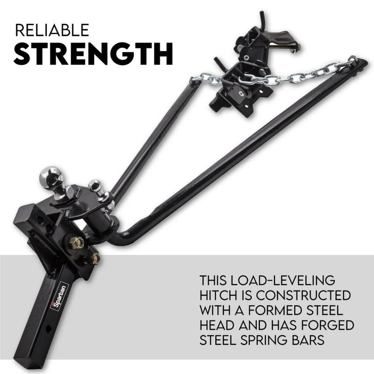 HEAVY - DUTY CARAVAN WEIGHT DISTRIBUTION HITCH ANTI SWAY BARS - 800LBS - NickAlly