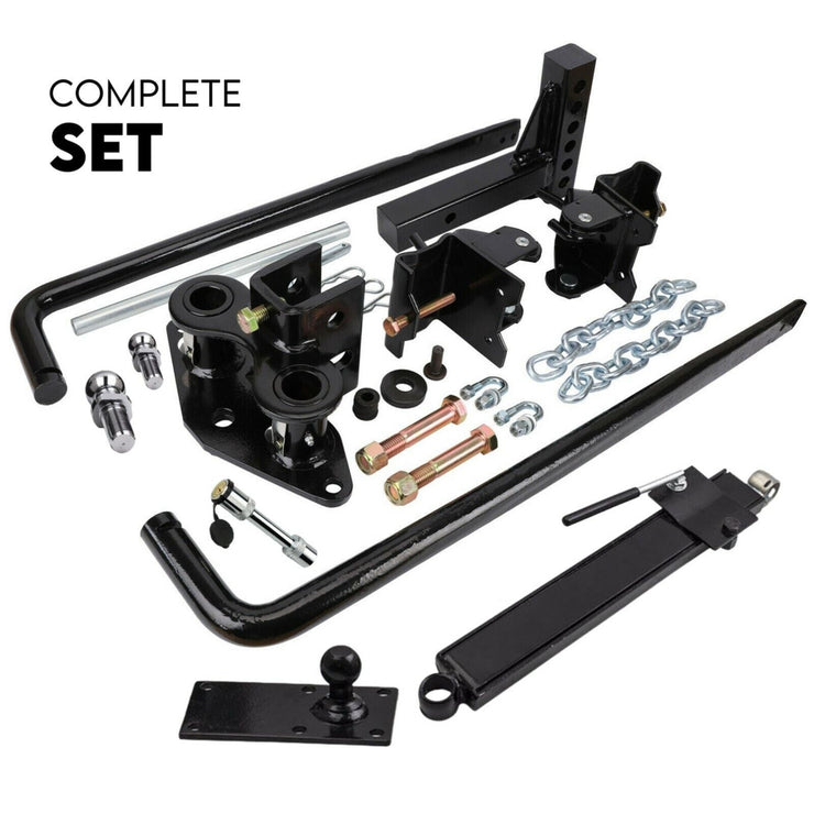 HEAVY - DUTY CARAVAN WEIGHT DISTRIBUTION HITCH ANTI SWAY BARS - 800LBS - NickAlly