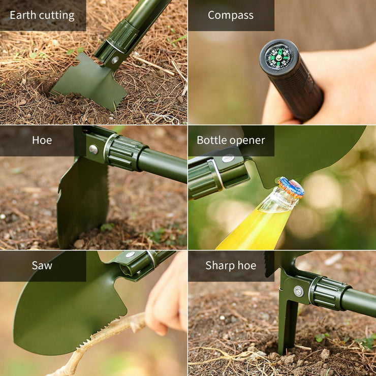 COMPACT MULTI - FUNCTIONAL FOLDING CAMPING SHOVEL - NickAlly