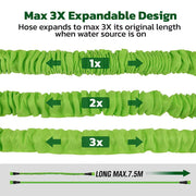 25FT FLEXIBLE EXPANDABLE WATER HOSE & NOZZLE GUN