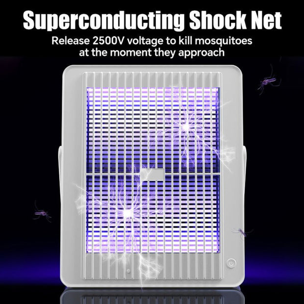 RECHARGEABLE ELECTRIC MOSQUITO KILLER LAMP WITH IN - BUILT 2000MAH BATTERY - NickAlly
