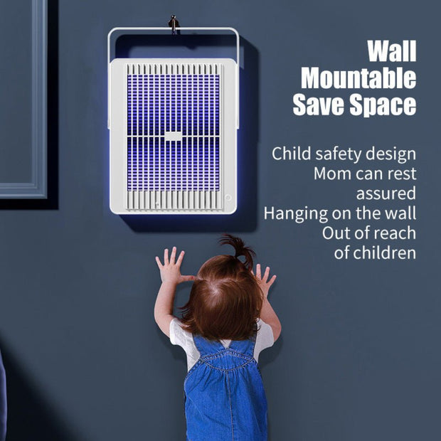RECHARGEABLE ELECTRIC MOSQUITO KILLER LAMP WITH IN - BUILT 2000MAH BATTERY - NickAlly