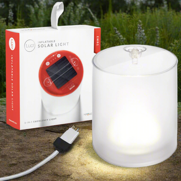 3-IN-1 INFLATABLE SOLAR CAMPING LIGHT BY LUCI