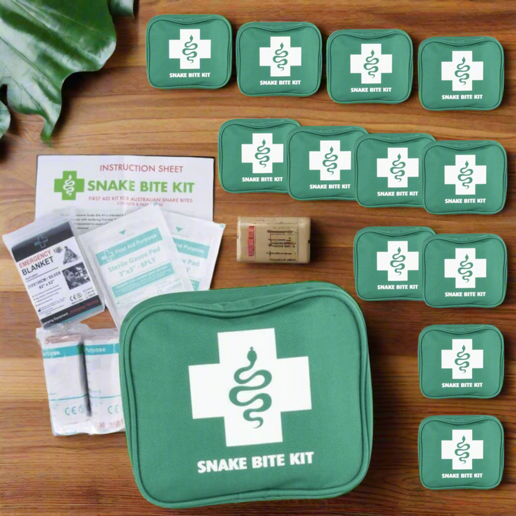 9 - PIECE AUSTRALIAN SNAKE BITE FIRST AID KIT - (X 12) - NickAlly