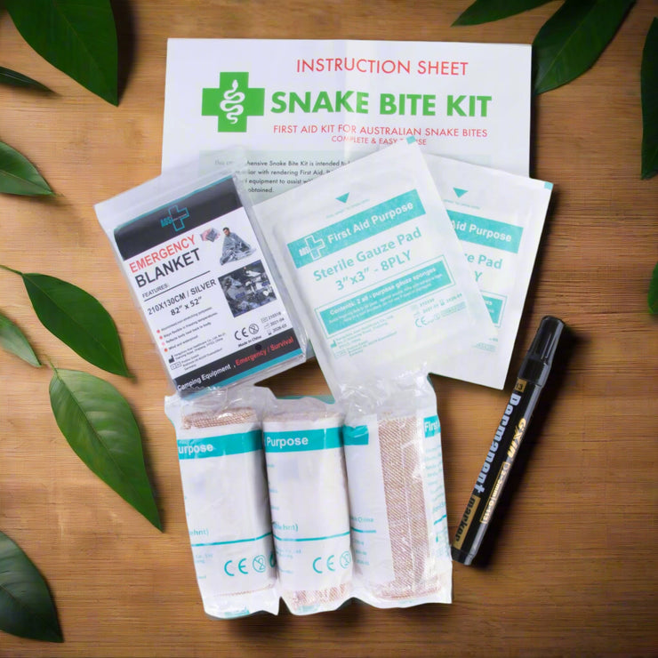 9 - PIECE AUSTRALIAN SNAKE BITE FIRST AID KIT - (X 12) - NickAlly