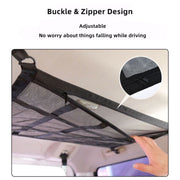 DURABLE & STURDY UNIVERSAL CAR ROOF TOP STORAGE MESH POCKET POUCH (70x50CM) - NickAlly