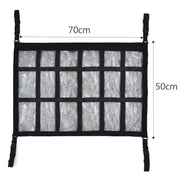 DURABLE & STURDY UNIVERSAL CAR ROOF TOP STORAGE MESH POCKET POUCH (70x50CM) - NickAlly