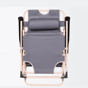RECLINING OUTDOOR DECK LOUNGE CHAIR GREY - NickAlly