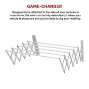 EXPANDER ALUMINIUM ALLOY PULL - OUT CLOTHES LINE/AIRER FOR VAN LIFE - NickAlly