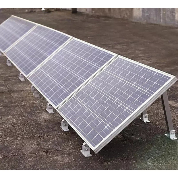 Adjustable Solar Panel Tilt Mount Brackets Kit Ground Roof Boat Mounting System - NickAlly