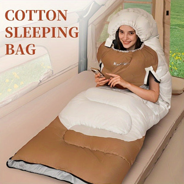 KAIROAD EXTRA WIDE WATERPROOF MUMMY SLEEPING BAG & FREE ACCESSORIES - NickAlly