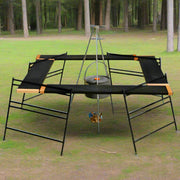 CAMPING TABLE BARBECUE RACK (104x104x45 CM) FOR THE CAMP FIRE/PICNICS/BBQs - NickAlly