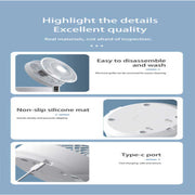 REMOTE - CONTROL WALL MOUNT FOLDABLE MINI USB FAN WITH NIGHT LIGHT - NickAlly