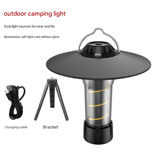 Vintage Lighthouse LED Camping Lantern | 5 - Mode Rechargeable Light with Tripod - NickAlly