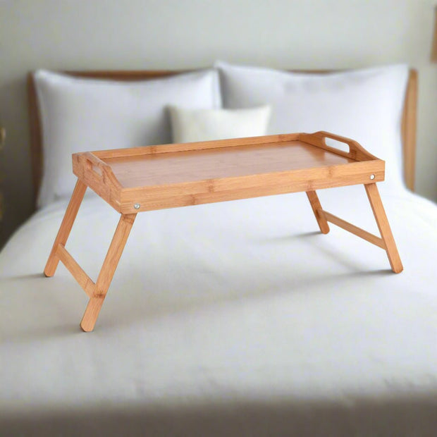 FOLDING BAMBOO BED TRAY - NickAlly