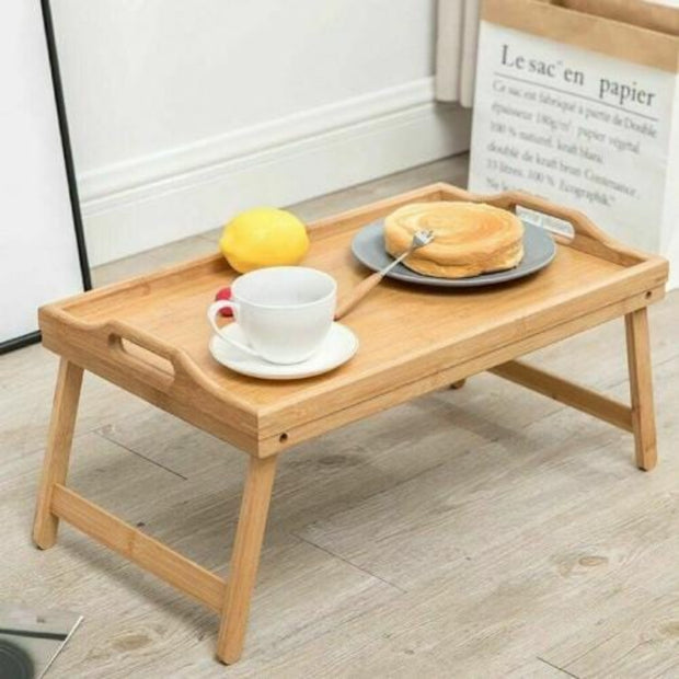 FOLDING BAMBOO BED TRAY - NickAlly