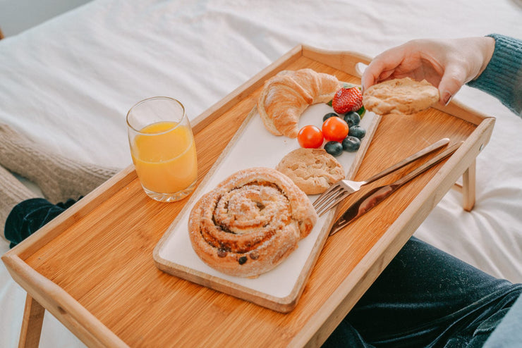 FOLDING BAMBOO BED TRAY - NickAlly