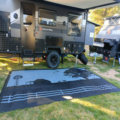 GREY COUNTRY (3M x 1.8M) RECYCLED CAMPING MAT - NickAlly