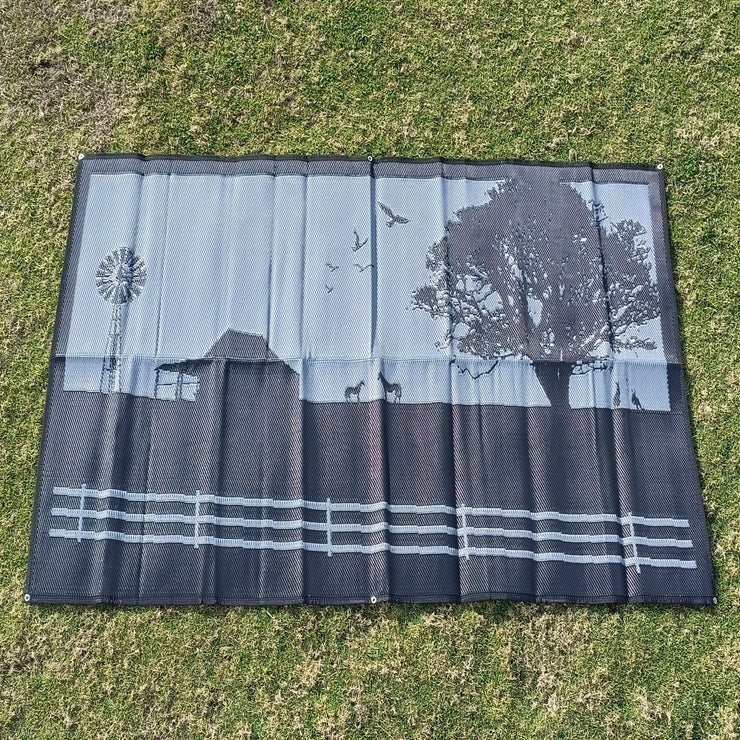 GREY COUNTRY (3M x 1.8M) RECYCLED CAMPING MAT - NickAlly