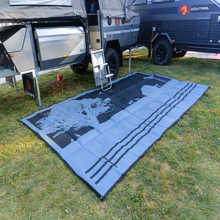GREY COUNTRY (3M x 1.8M) RECYCLED CAMPING MAT - NickAlly