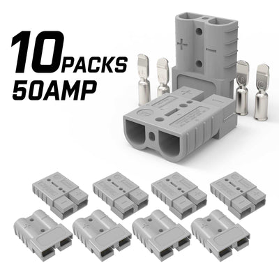 10 - Pack 50AMP Anderson Plugs for 4WD Recovery - NickAlly