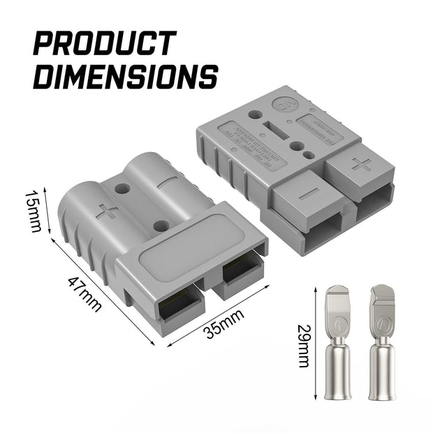 10 - Pack 50AMP Anderson Plugs for 4WD Recovery - NickAlly