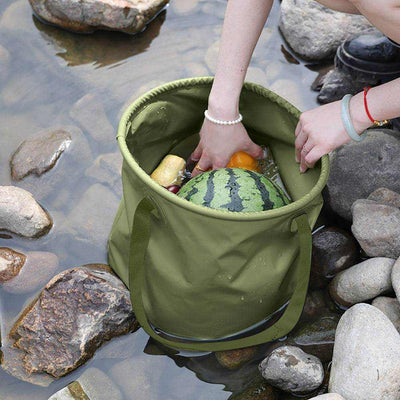 Durable Collapsible Bucket for Camping and Van Life from NickAlly - NickAlly