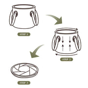 Durable Collapsible Bucket for Camping and Van Life from NickAlly - NickAlly