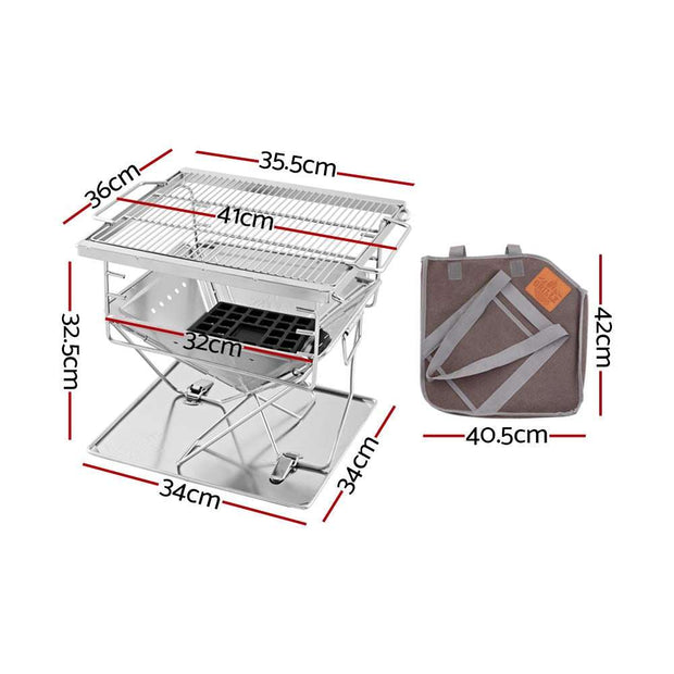 GIANTZ Fire Pit Grill for Outdoor BBQ Fun. Shop NickAlly - NickAlly