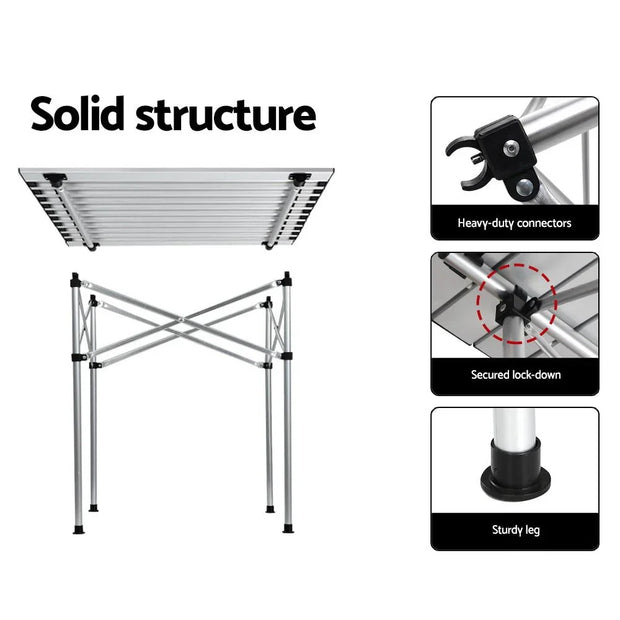 Folding Aluminium Table for Camping Adventures. Shop NickAlly - NickAlly
