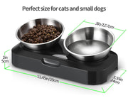 NickAlly Dog Water Bowls Stainless Steel Double Feeder - NickAlly