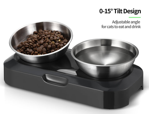 NickAlly Dog Water Bowls Stainless Steel Double Feeder - NickAlly
