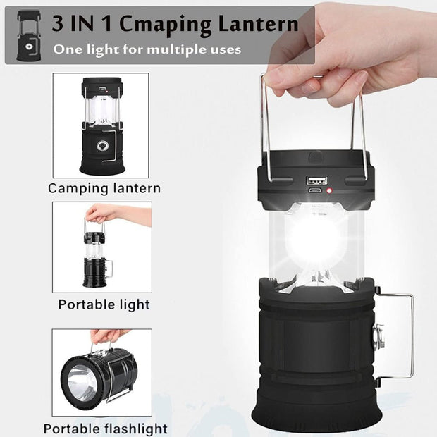 3 - IN - 1 RECHARGEABLE CAMPING LANTERN - NickAlly