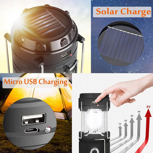 3 - IN - 1 RECHARGEABLE CAMPING LANTERN - NickAlly