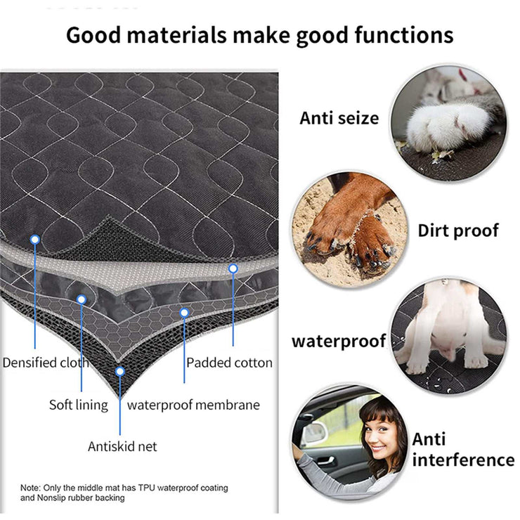 Seat Cover for Dogs Waterproof Car Protector - NickAlly