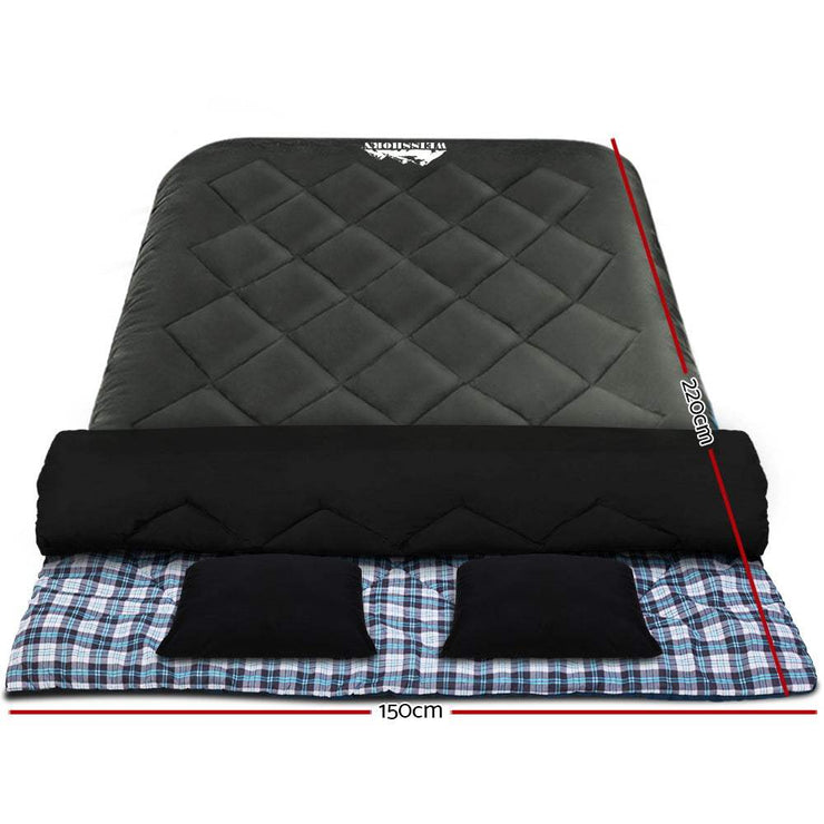 WEISSHORN Double Sleeping Bag for Camping Adventures. Shop NickAlly - NickAlly