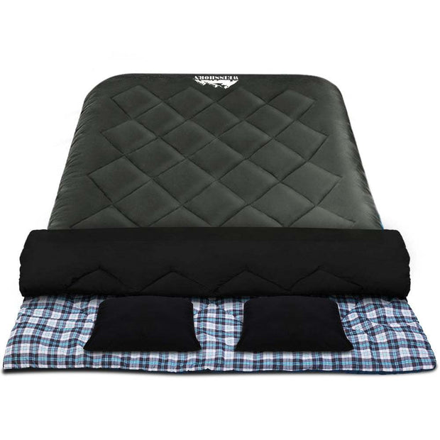 WEISSHORN Double Sleeping Bag for Camping Adventures. Shop NickAlly - NickAlly