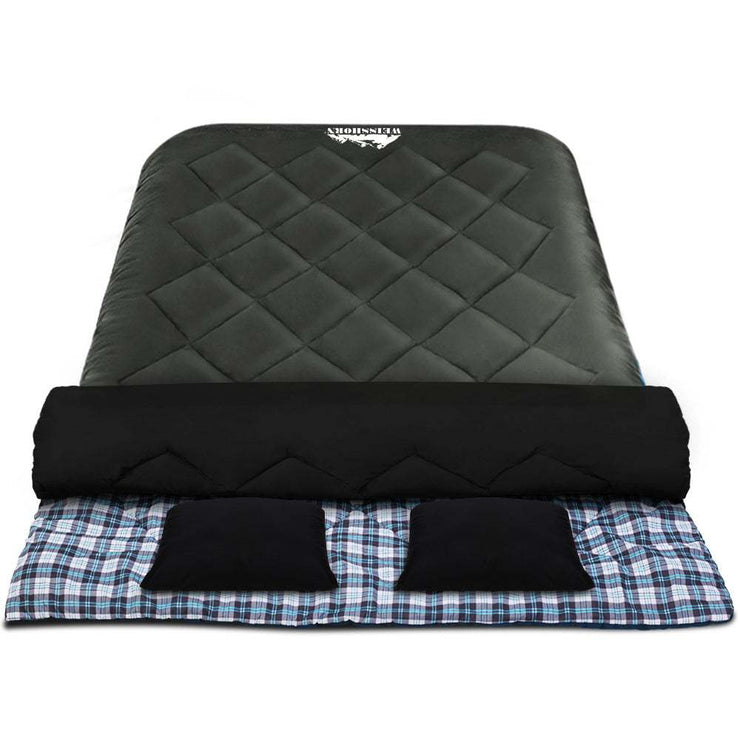 WEISSHORN Double Sleeping Bag for Camping Adventures. Shop NickAlly - NickAlly