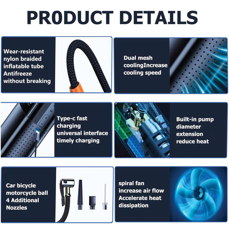 Portable Tyre Inflator for Easy Camping Use. Shop NickAlly - NickAlly