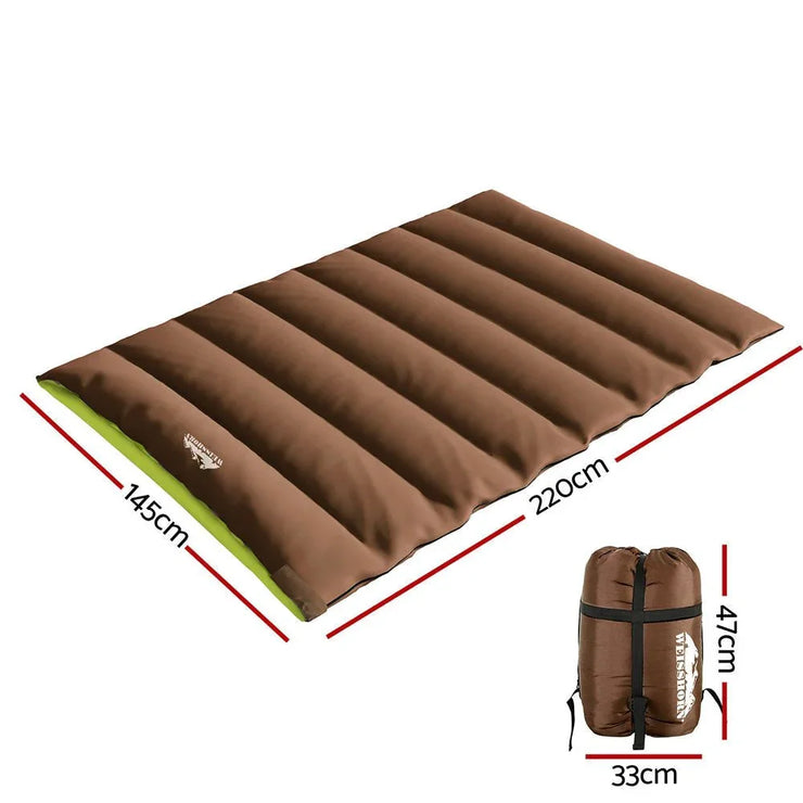 Weisshorn Double SLEEPING Bag for Camping Comfort. Shop NickAlly - NickAlly