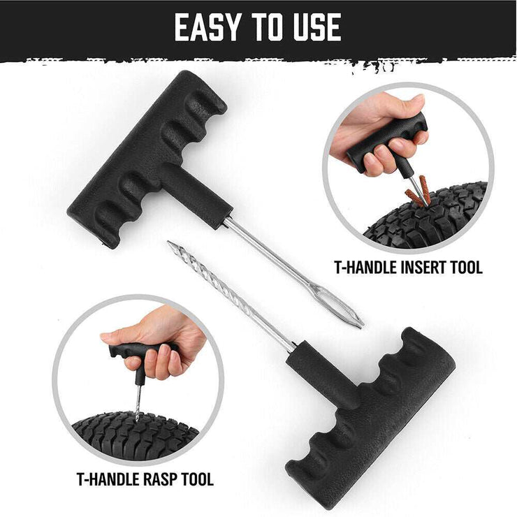 6 - Piece Tyre Repair Kit with T - Handle Tools - NickAlly