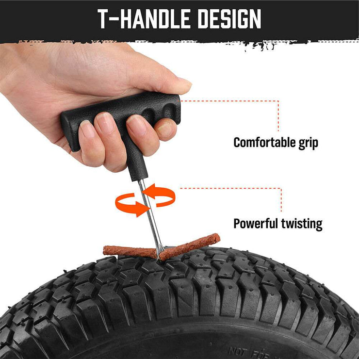 6 - Piece Tyre Repair Kit with T - Handle Tools - NickAlly