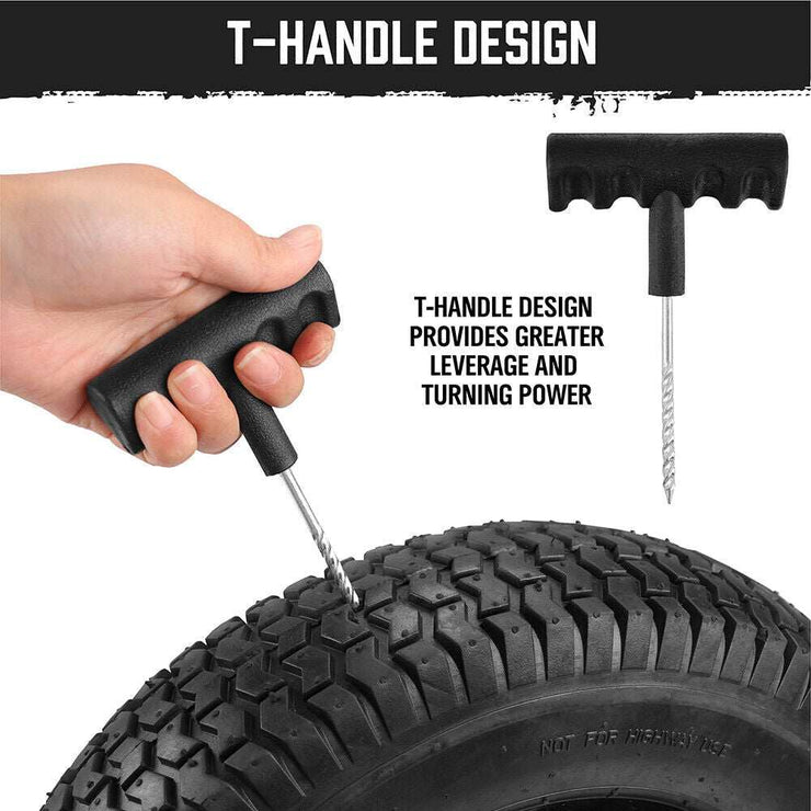 6 - Piece Tyre Repair Kit with T - Handle Tools - NickAlly
