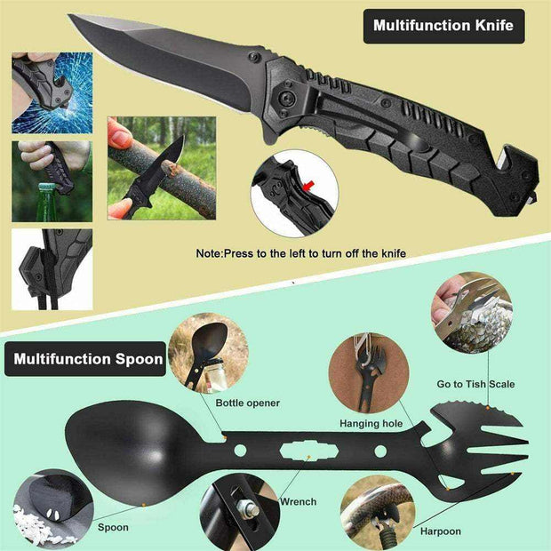 Camping Survival Kit with Multi - Tool and Safety Gear from NickAlly - NickAlly