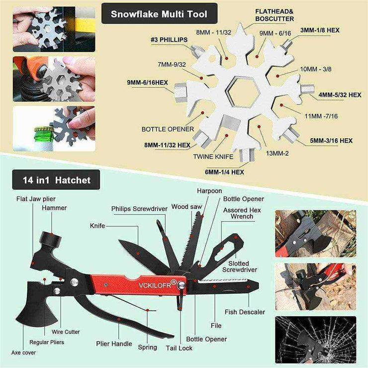 Camping Survival Kit with Multi - Tool and Safety Gear from NickAlly - NickAlly