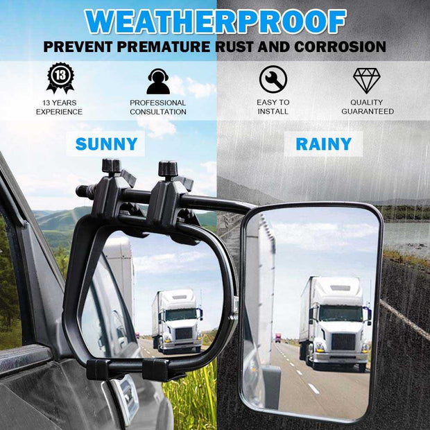 Adjustable Towing Mirrors with Free Carry Bags - NickAlly