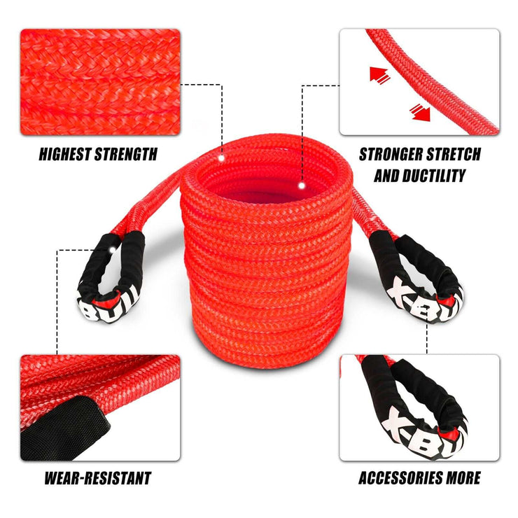 X - BULL 15ft Kinetic Recovery Rope 30000lbs for 4WD Recovery. Shop NickAlly - NickAlly